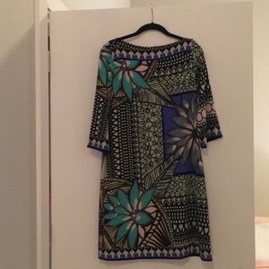 Ali Ro patterned midi dress